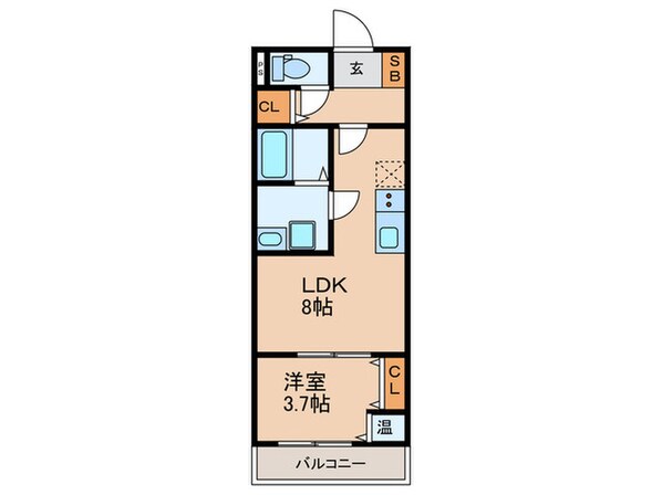 アート小若江の物件間取画像